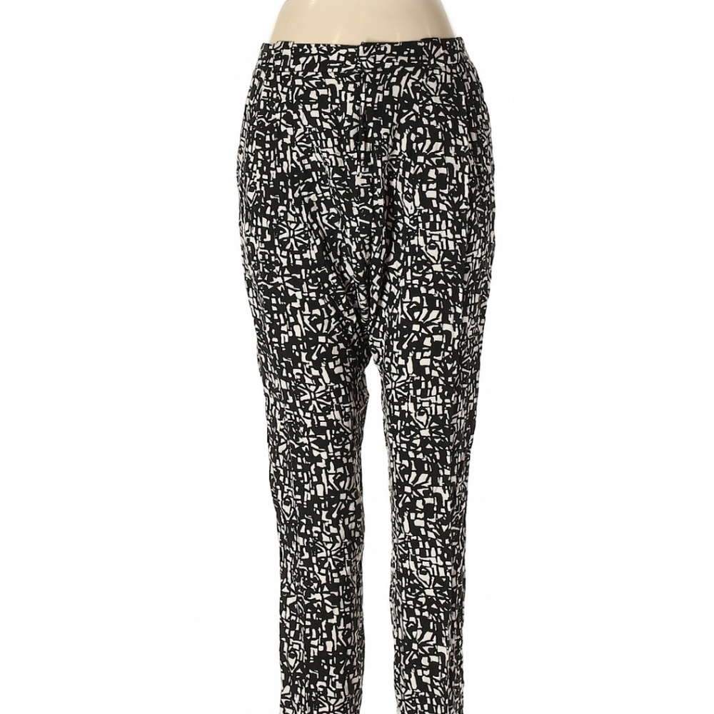 Rachel Rachel Roy black cotton printed high waisted mc hammer pants